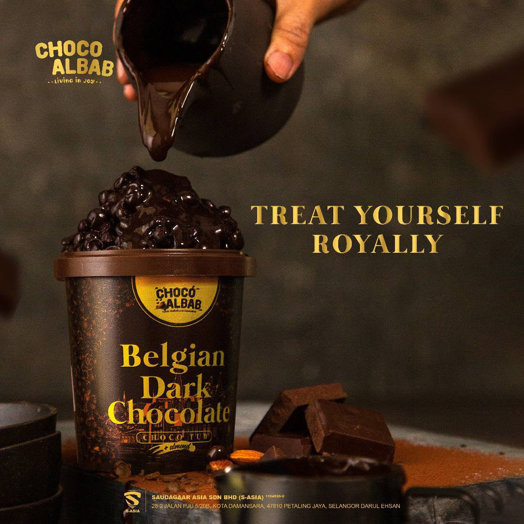 Premium Belgian Dark Chocolate ChocoTub - 260gram