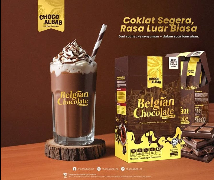 Belgian Chocolate Drink - Tester Pack 3 Sachets (30gram)
