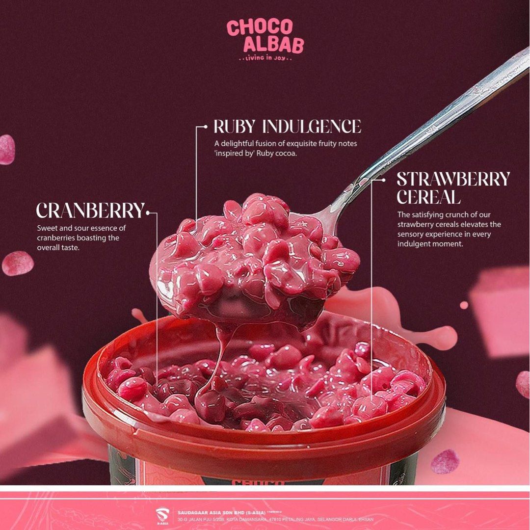 Premium Ruby Indulgence ChocoTub - 260gram